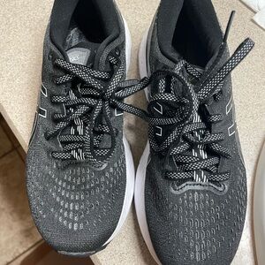 ASICS Woman’s Black and White Athletic Shoes